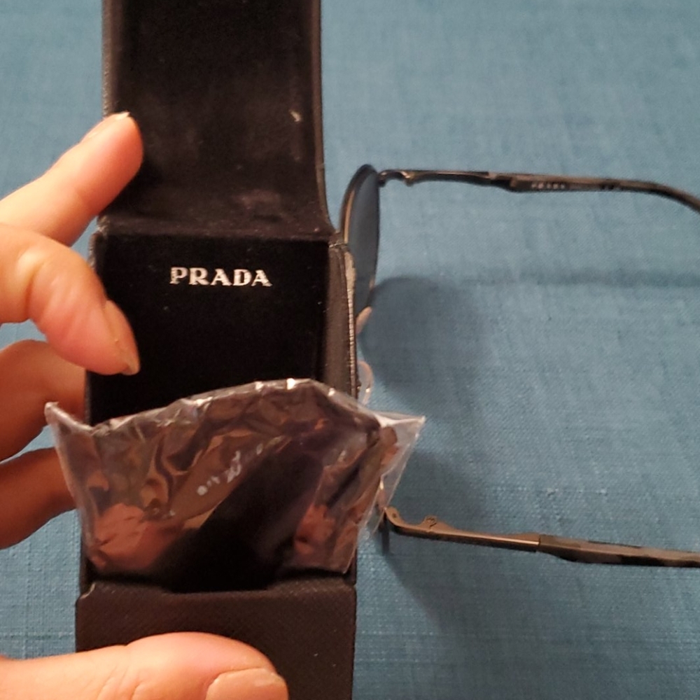 Prada Gunmetal Sunglasses Polarized - Picture 3 of 16